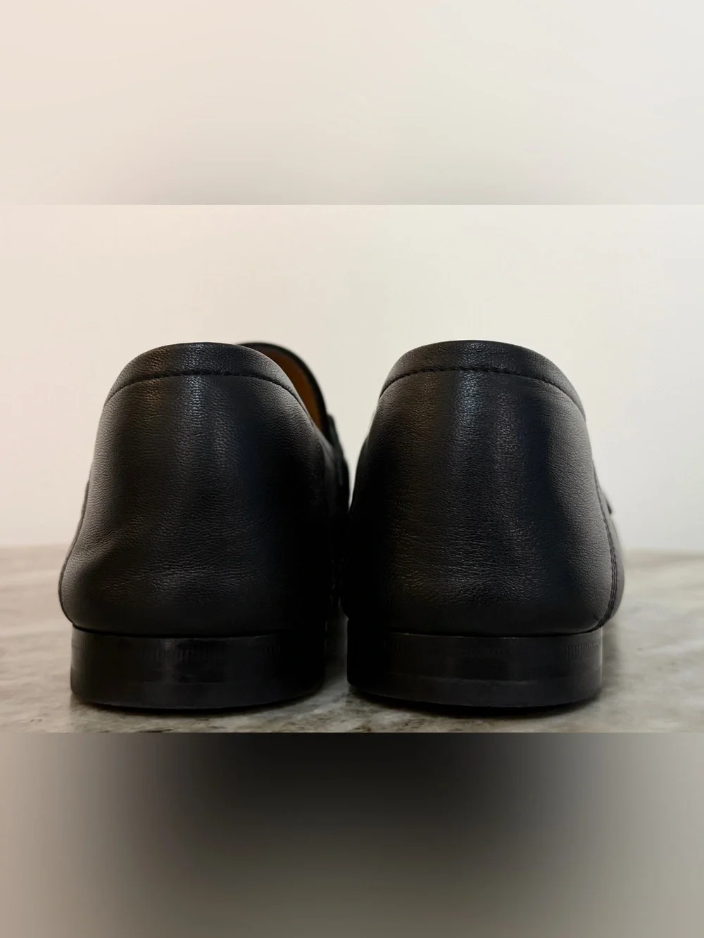 GUCCI BRIXTON Black Leather Web Horsebit Loafers US 9 Gucci 8.5 Jordaan $1100